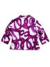 Sandro 97% Cotton 3% Elastane 100% Polyester Print Purple White Blazer Size L - photo 2