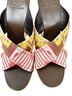 Tory Burch Aztec Or Tribal Print Multi Color Sandals Size 9 - photo 5