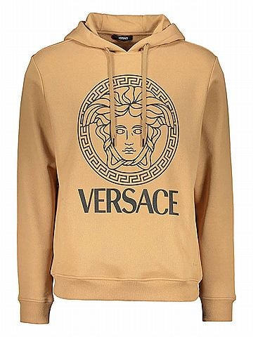 Versace Women's Modern Medusa Hoodie in Caramel Brown (view 1)