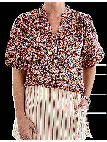 Trovata Loren Blouse in Mare Ditsy (view 2)