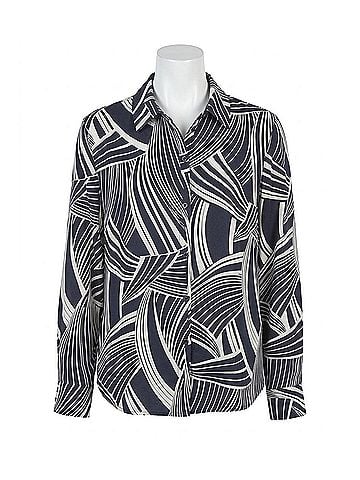 Lyssé Parker Button Down Shirt in Winter Nautical (view 1)