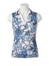 Johnny Was Blue Bee Active Basic Polo Tank Top in Moonlight Glass Size XL - photo 1