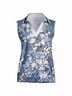 Johnny Was Blue Bee Active Basic Polo Tank Top in Moonlight Glass Size XL - photo 6