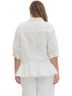 Entro Solid White Chic Ruffle Hem Button-Up Blouse - Plus in White Size 2X - photo 5