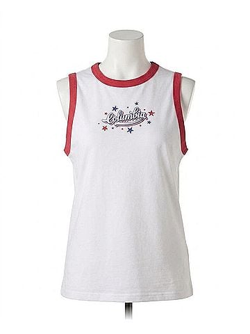 Columbia Rolling Bend Graphic Ringer Tank Top in White (view 1)