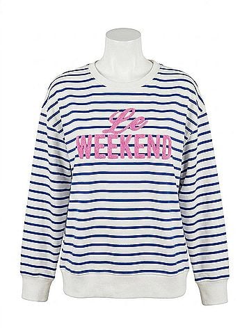 Shiraleah Le Weekend Sweatshirt in Sky (view 1)