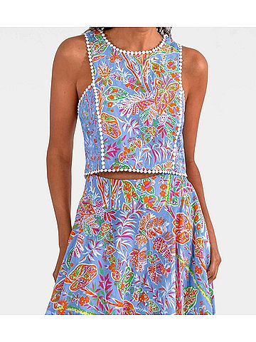 Gretchen Scott Designs Sexy Summer Top in Periwinkle (view 2)