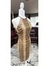 Cache 100% Polyester 5% Spandex Snake Print Gold Brown Cocktail Dress Size 4 - photo 4