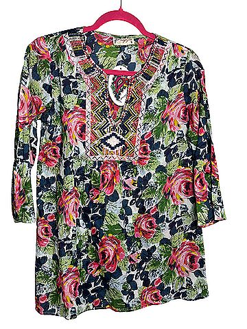 Magazine Long Sleeve Blouse (view 1)