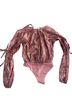 Tularosa Floral Pink Bodysuit Size XXS - photo 1