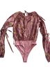 Tularosa Floral Pink Bodysuit Size XXS - photo 2