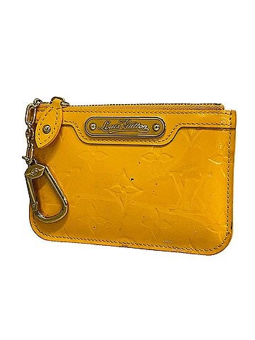 Louis Vuitton Louis Vuitton Vernis Pochette Clé NM Wallet/Coin Case M91738 Jaune Passion (Women's) (view 1)