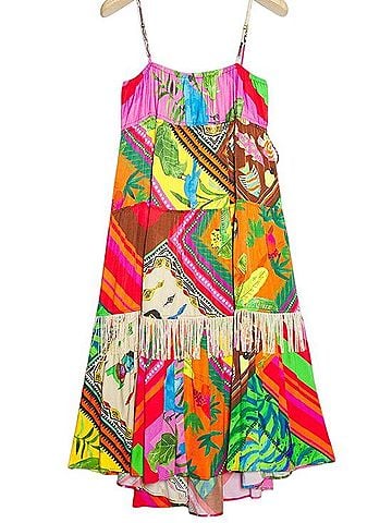 FARM Rio Palila Fringed Midi Casual Dress (view 2)