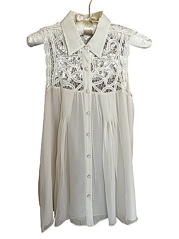 Blue Tassel Sleeveless Blouse (view 1)