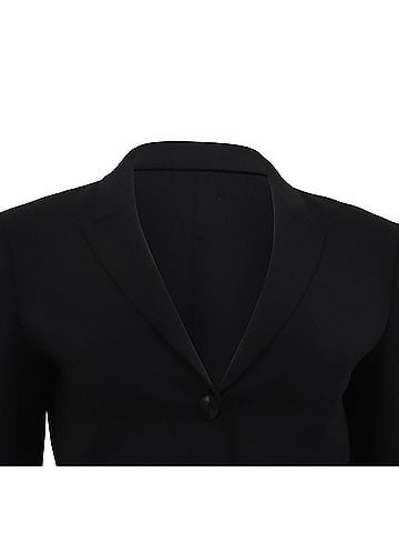 HUGO BOSS Boss Single-Breasted Blazer in Black Wool (view 2)