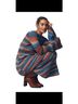 Simon Miller Color Block Ombre Stripes Blue Orange Ivory Casual Dress Size S - photo 5