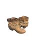 Circle G 100% Leather Solid Tan Boots Size 8 - photo 5