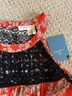 Meadow Rue 100% Polyester Floral Red Black White Sleeveless Blouse Size XS - photo 3