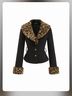 Cider Leopard Print Black Jacket Size S - photo 3