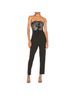 BCBGMAXAZRIA Black Silver Jumpsuit Size XXS - photo 1