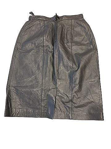 Evan Davies Leather Skirt (view 2)