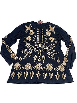 Johnny Was Georgina Raw Seam Henley Henley (view 1)