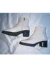 Coach 100% Leather White Ankle Boots Size 7 1/2 - photo 5
