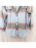 Free People Stripes Green Orange Jacket Size L - photo 6
