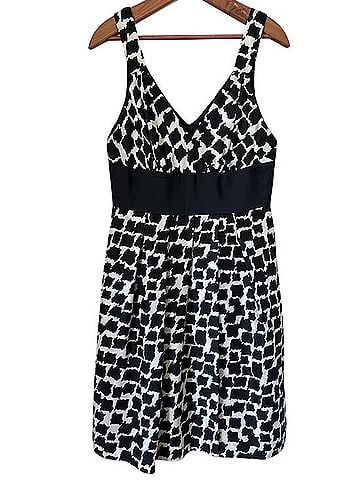 White House Black Market Empire Surplice Mod Houndstooth Cocktail Dress (view 1)