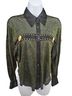 MESMERIZE Gold Black Long Sleeve Blouse Size L - photo 1