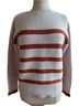Kinross Stripes Ivory Cashmere Pullover Sweater Size XS - photo 1