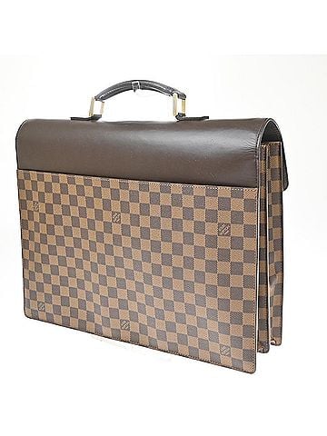 Louis Vuitton Altona Damier Ebene Brown Canvas Briefcase Bag (view 2)