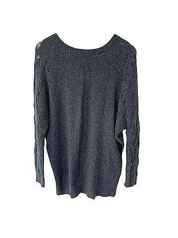Vince. Open Knit Crew Neck Wool Pullover Sweater (view 2)