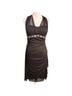 Cache 100% Polyester Black Cocktail Dress Size 12 - photo 1