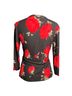 Fashion Bug Floral Black Red Long Sleeve Blouse Size S - photo 2