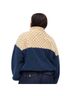 Cider FLEECE STAND COLLAR TWO TONE PATCHY DRAWSTRING OVERSIZED SWEATSHIRT Jacket - photo 2
