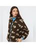 Cider Fleece Floral Zip Through Oversized Jacket Jacket - photo 13