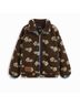 Cider Fleece Floral Zip Through Oversized Jacket Jacket - photo 3