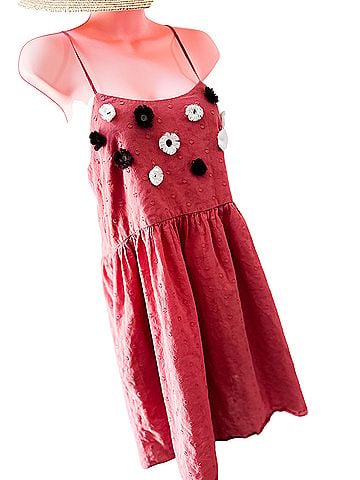 Madewell Flowers in my Heart 3D blooms farmers market frolics babydoll dress Casual Dress (view 2)
