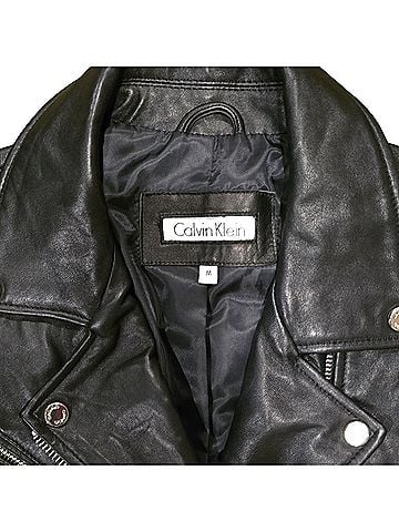 Calvin Klein Leather Jacket (view 2)