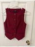 Express Solid Burgundy Vest Size XS - photo 5