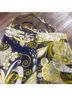 Liquid 100% Silk Floral Blue Yellow White Gold Sleeveless Silk Top Size 0 - photo 8
