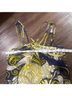 Liquid 100% Silk Floral Blue Yellow White Gold Sleeveless Silk Top Size 0 - photo 6