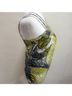 Liquid 100% Silk Floral Blue Yellow White Gold Sleeveless Silk Top Size 0 - photo 4