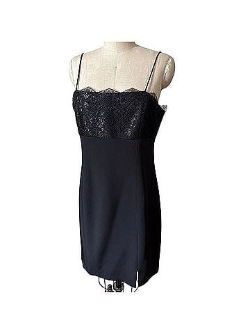 Rickie Freeman for T.J Nites Classic Little Black Dress Cocktail Dress (view 1)