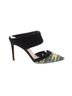 Via Spiga 100% Suede Black Teal Yellow Heels Size 8 - photo 1