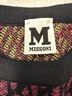 M Missoni Graphic Pink Gold Black Pullover Sweater Size S - photo 3