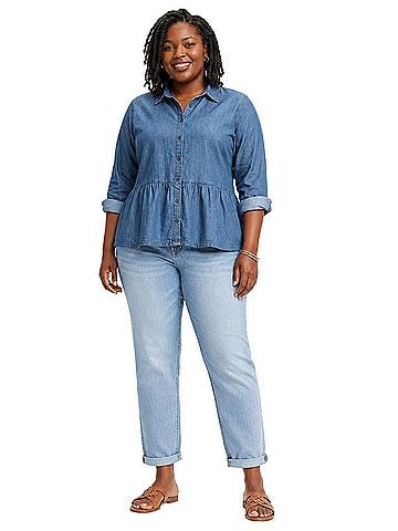 ASOS Long Sleeve Button-Down Shirt (view 1)
