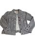Chico's Stripes Gray White Denim Jacket Size XS - photo 1