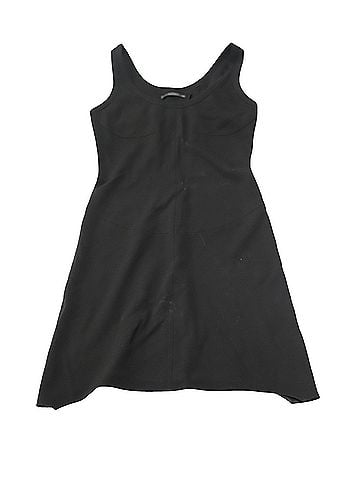 Helmut Lang Helmut Lang Scoop-Neck Tank Dress in Black Viscose (view 1)